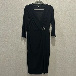Classic Anne Klein little black dress. Size S